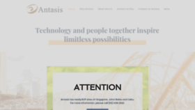 What Antasis.com website looked like in 2020 (4 years ago)