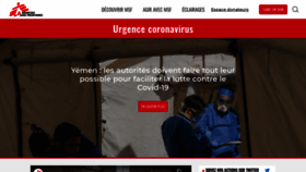 What Avecmsf.fr website looked like in 2020 (4 years ago)