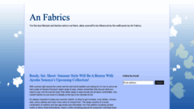 What Anfabrics.com website looked like in 2020 (4 years ago)