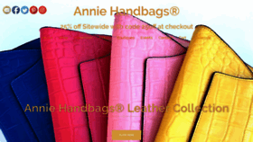 What Anniebags.com website looked like in 2020 (4 years ago)