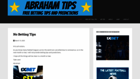 What Abrahamtips.com website looked like in 2020 (4 years ago)