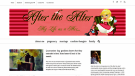 What Afterthealter.com website looked like in 2020 (4 years ago)