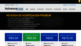 What Advancehost.com.br website looked like in 2020 (4 years ago)