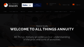 What Allthingsannuity.com website looked like in 2020 (4 years ago)