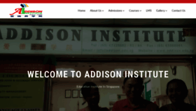What Addison.edu.sg website looked like in 2020 (4 years ago)