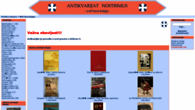 What Antikvarijat-nostrimus.hr website looked like in 2020 (4 years ago)