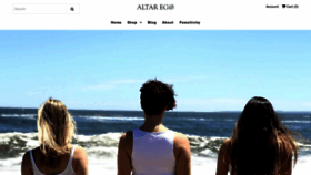 What Altaregoapparel.com website looked like in 2020 (4 years ago)