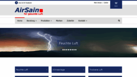 What Airsain.de website looked like in 2020 (4 years ago)