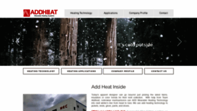 What Addheat.com website looked like in 2020 (4 years ago)