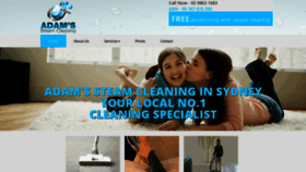 What Adamsteamcleaning.com.au website looked like in 2020 (4 years ago)