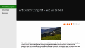 What Antitierbenutzungshof.de website looked like in 2020 (4 years ago)