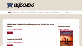 What Agiscuola.it website looked like in 2020 (4 years ago)