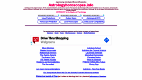 What Astrologyhoroscopes.info website looked like in 2020 (4 years ago)
