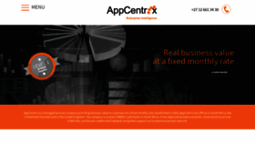 What Appcentrix.co.za website looked like in 2020 (4 years ago)