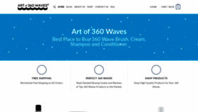 What Artof360waves.com website looked like in 2020 (4 years ago)