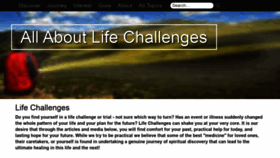 What Allaboutlifechallenges.org website looked like in 2020 (4 years ago)