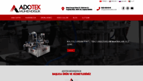 What Adotekmakina.com website looked like in 2020 (4 years ago)