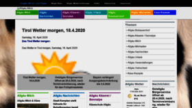 What Allgaeu-milch.de website looked like in 2020 (4 years ago)