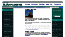 What Aaanativearts.com website looked like in 2020 (4 years ago)
