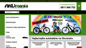 What Akumania.sk website looked like in 2020 (4 years ago)