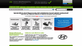 What Alkatreszed.hu website looked like in 2020 (4 years ago)