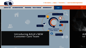 What A2la.net website looked like in 2020 (4 years ago)