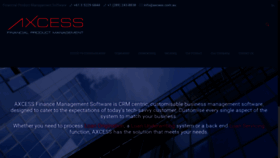 What Axcess.com.au website looked like in 2020 (4 years ago)
