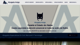 What Abogadoamigo.com website looked like in 2020 (4 years ago)