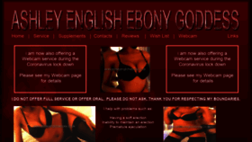 What Ashleyenglishebony.co.uk website looked like in 2020 (4 years ago)