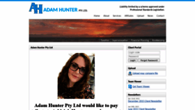 What Adamhunter.com.au website looked like in 2020 (4 years ago)