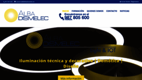 What Albadismelec.es website looked like in 2020 (4 years ago)