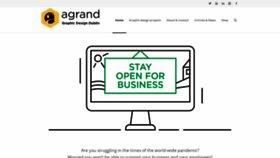 What Agrand.ie website looked like in 2020 (5 years ago)