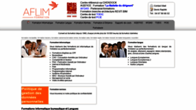 What Aflim.fr website looked like in 2020 (4 years ago)