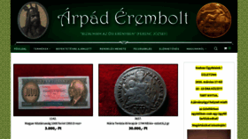 What Arpaderembolt.hu website looked like in 2020 (4 years ago)