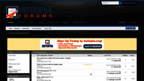 What Autopiaforums.com website looked like in 2020 (4 years ago)