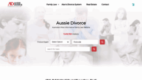 What Aussiedivorce.com.au website looked like in 2020 (4 years ago)