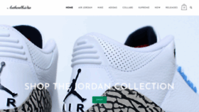 What Authentkicks.com website looked like in 2020 (4 years ago)