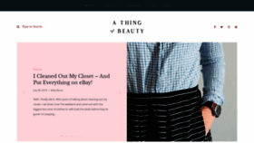 What Athingofbeautyblog.com website looked like in 2020 (4 years ago)