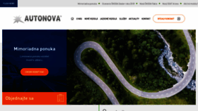 What Autonova.sk website looked like in 2020 (4 years ago)