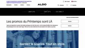 What Aldoshoes.fr website looked like in 2020 (4 years ago)