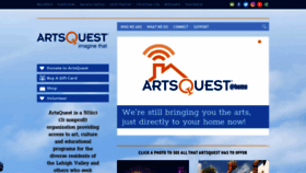 What Artsquest.org website looked like in 2020 (4 years ago)