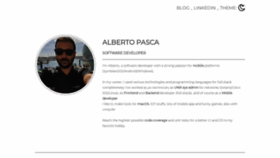 What Albertopasca.it website looked like in 2020 (4 years ago)
