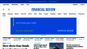 What Afr.com.au website looked like in 2020 (3 years ago)