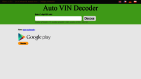 What Auto-vin-decoder.com website looked like in 2020 (4 years ago)