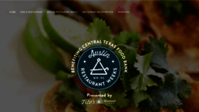 What Austinrestaurantweeks.org website looked like in 2020 (4 years ago)