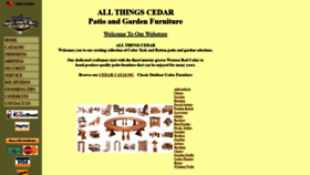 What Allthingscedar.com website looked like in 2020 (3 years ago)