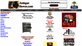 What Antiquestoves.com website looked like in 2020 (3 years ago)