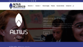 What Altiusalliance.org.uk website looked like in 2020 (4 years ago)