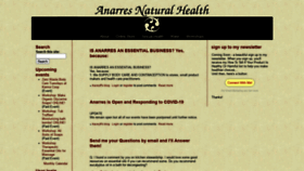What Anarreshealth.ca website looked like in 2020 (4 years ago)