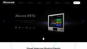 What Akuvox.com website looked like in 2020 (4 years ago)
